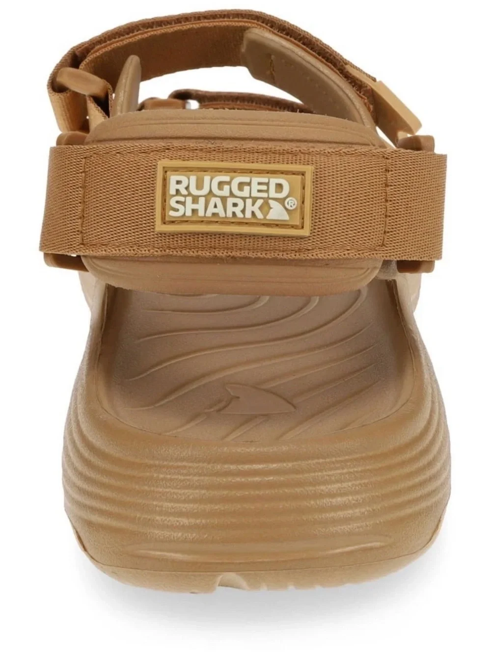 Rugged Shark Sandals Mens Size 13 Brown Strappy Open Toe Water Shoes Comfortable